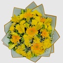 Bouquet Sunny Melody ( yellow as. llilly, y.gerbera, y.carnation)