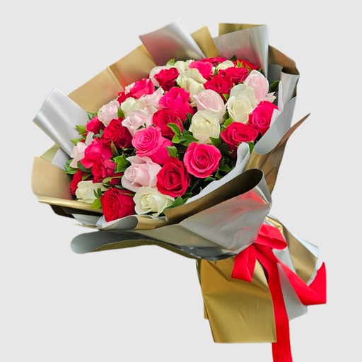 [FFBQ BLUSH 48ST] Flower Bouquet Blush