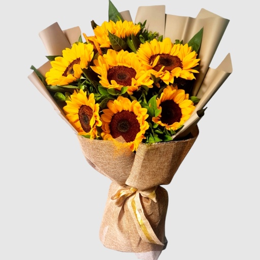 [FFBQ GOLDEN] Flower Bouquet Golden Glow (Sunflower)
